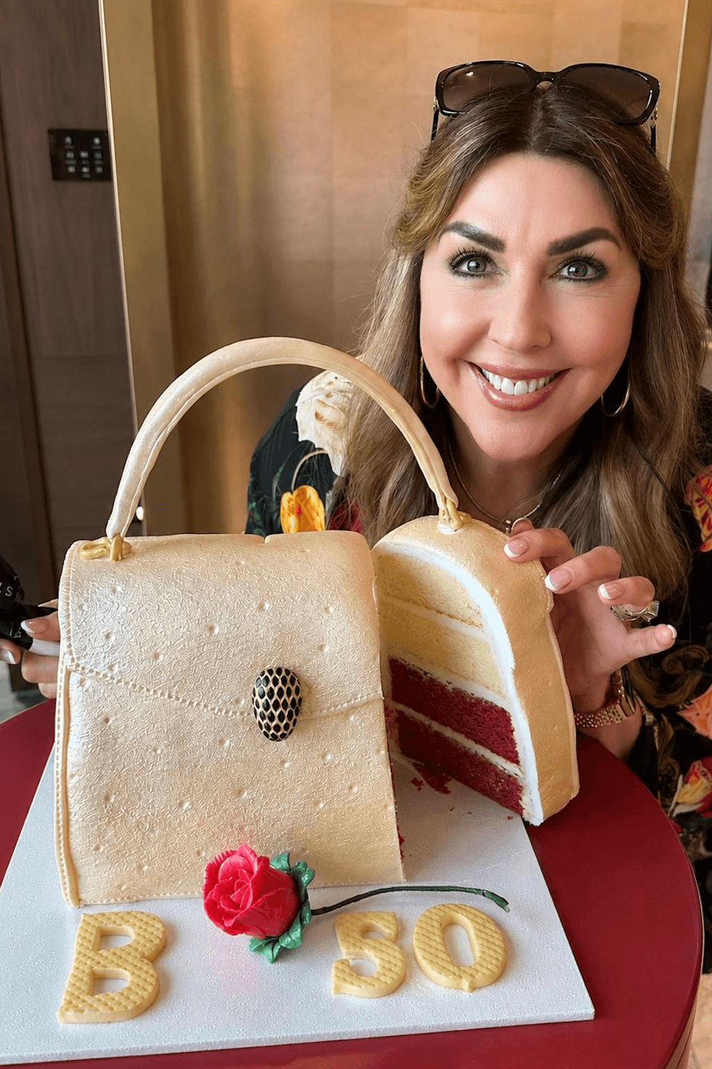 Close-up of handcrafted luxury cake details